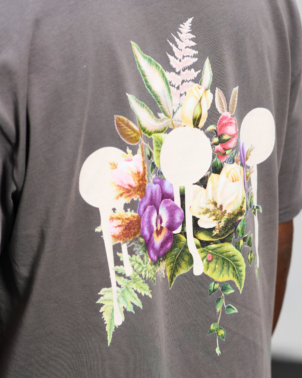 3P FLORAL GREY T-SHIRT