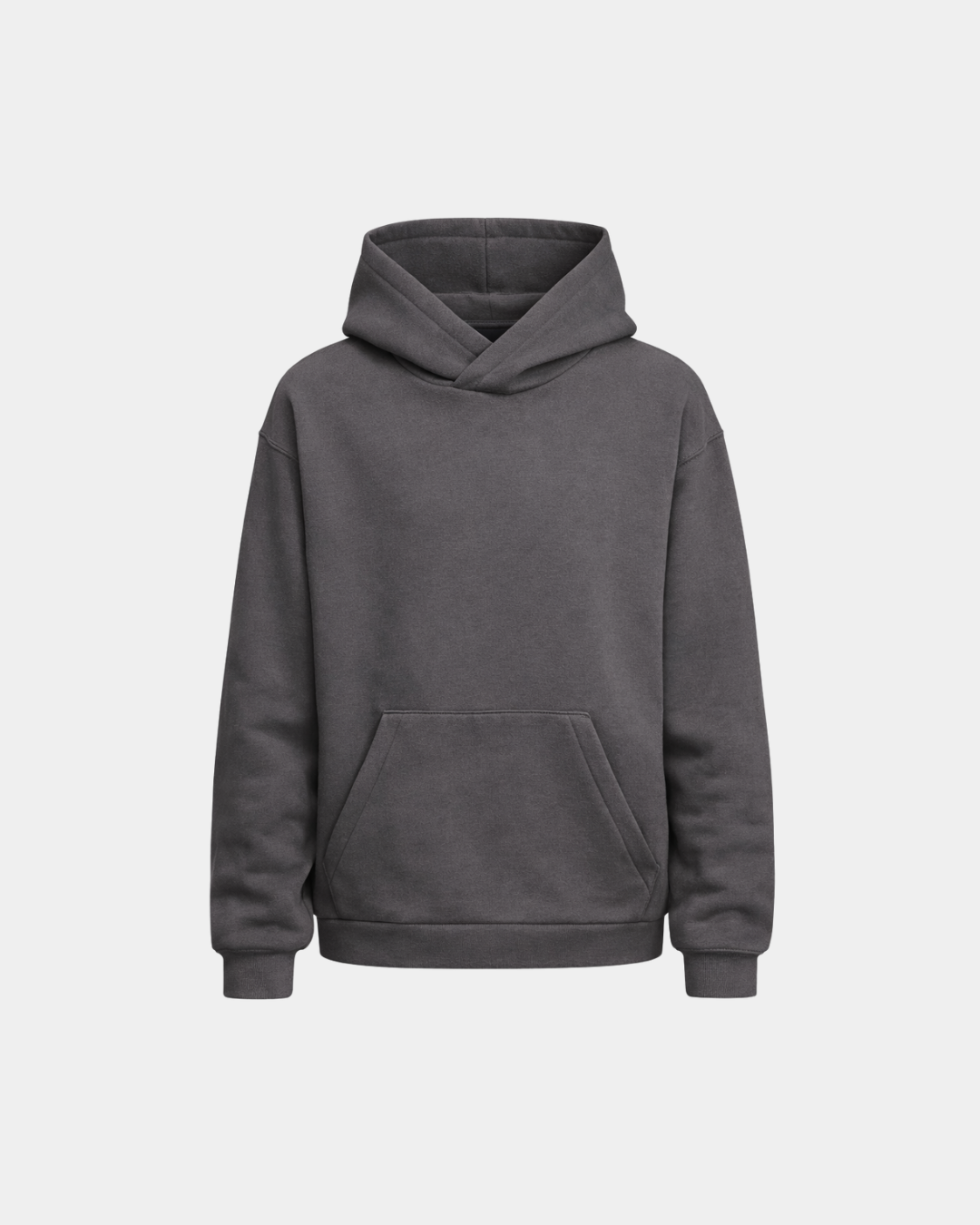 BLANK GREY HOODIE