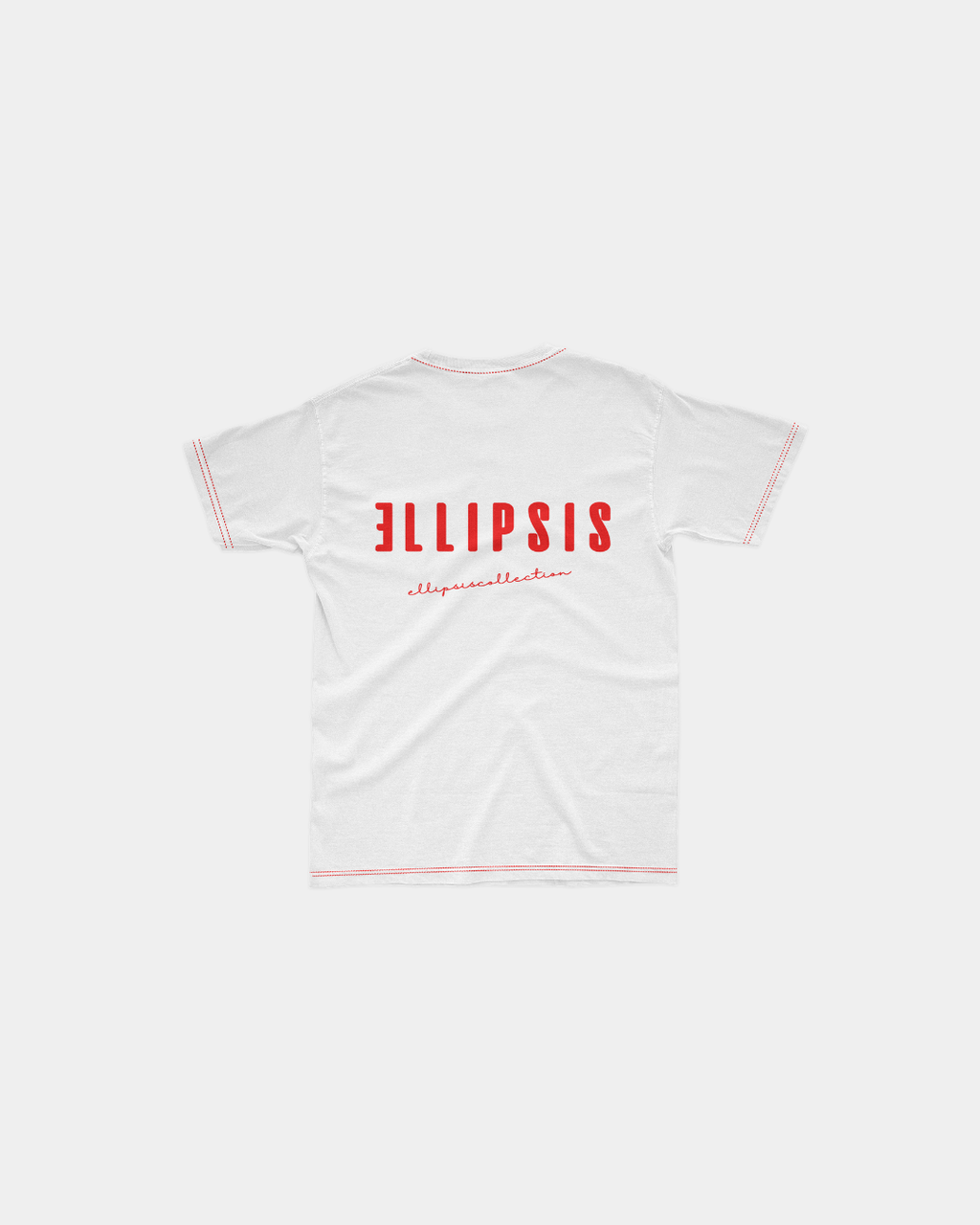 CLASSIC WHITE RED  T-SHIRT